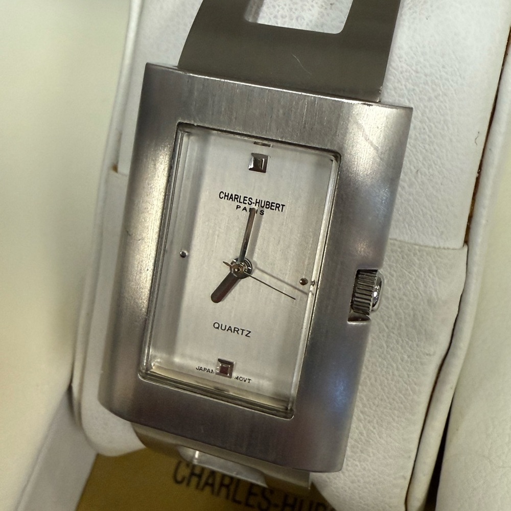Charles-Hubert Silver Quartz Watch